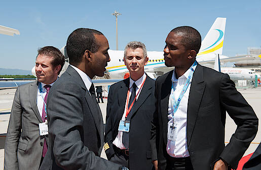 A. Manany, Chairman | Amjet Executive SA - S. Eto'o, Striker | Anzhi Makhachkala Football Club