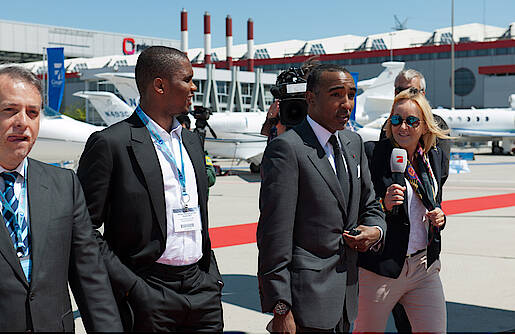 A. Manany, Chairman | Amjet Executive SA - S. Eto'o, Striker | Anzhi Makhachkala Football Club